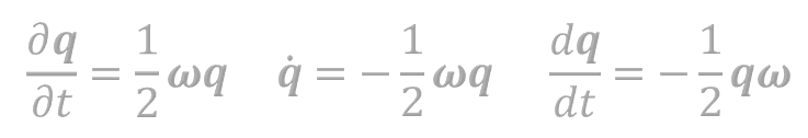 Quaternion derivative | SB Blog